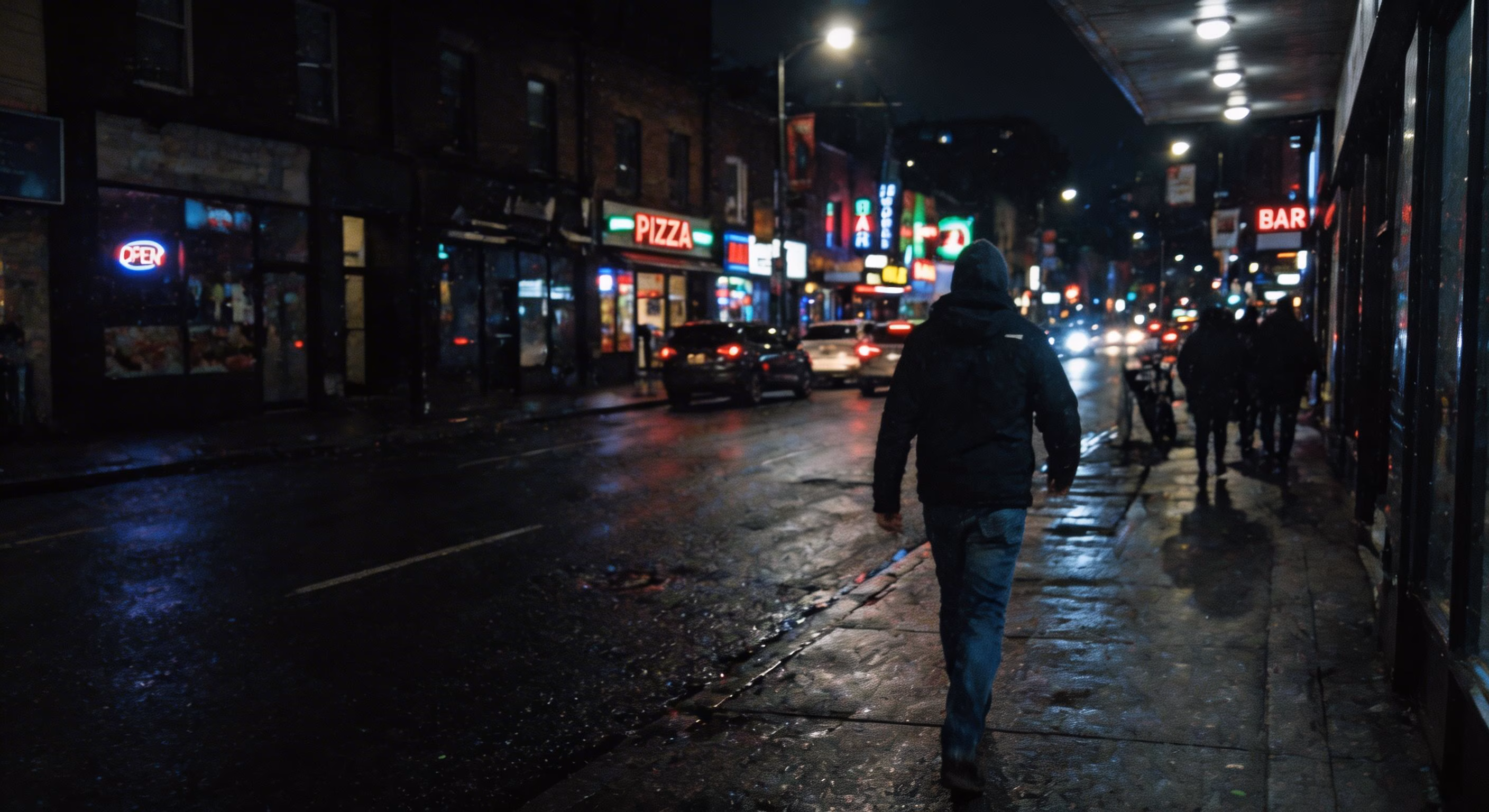 Street Night Photography Denoise - Seedream 5