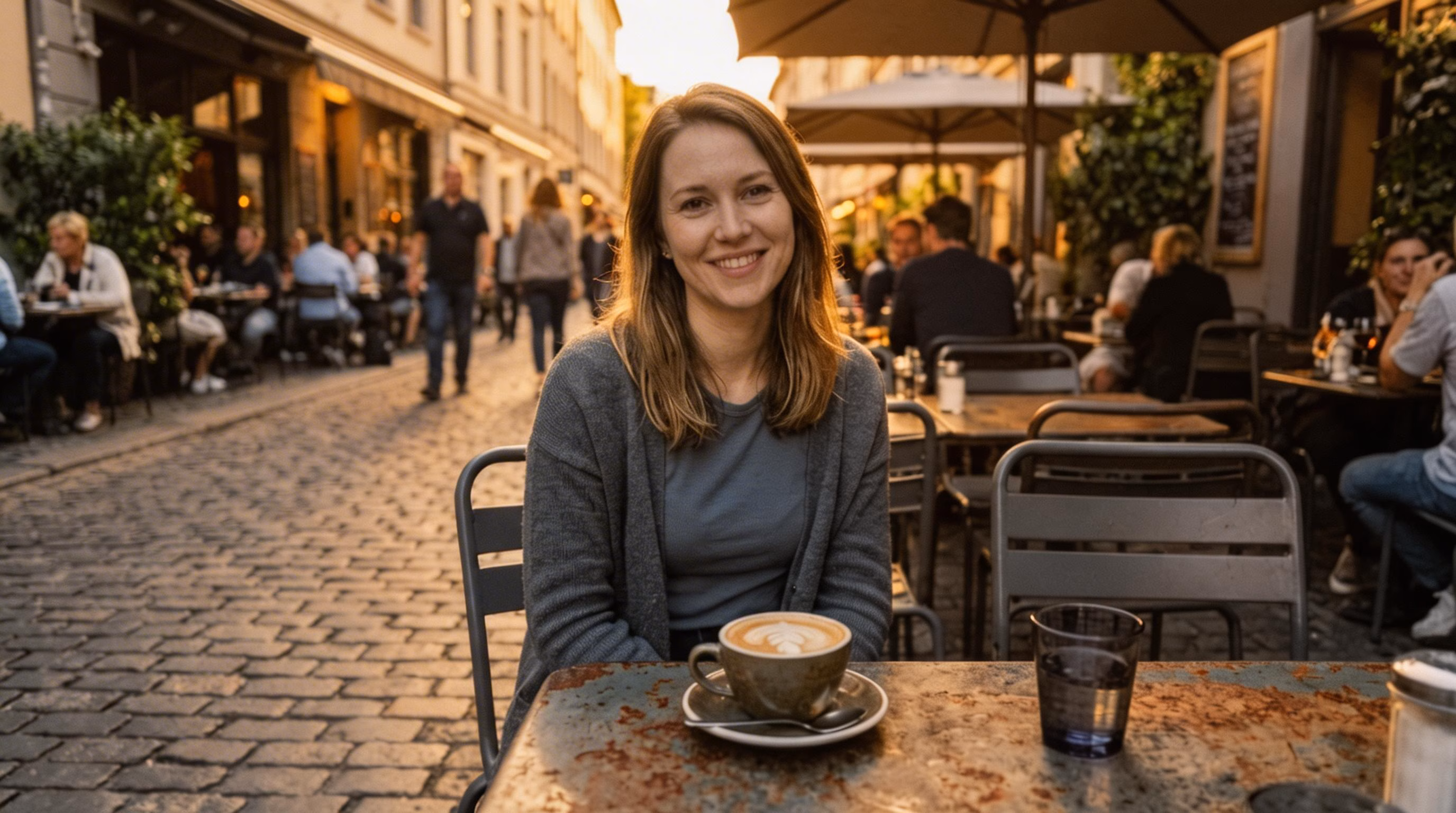 Cafe Portrait Color Correction - Seedream 5